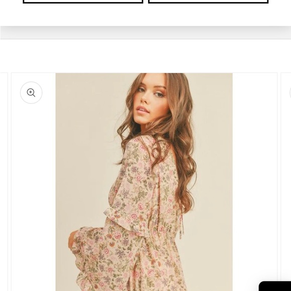 Lush clothing floral print midi dress - Picture 4 of 6